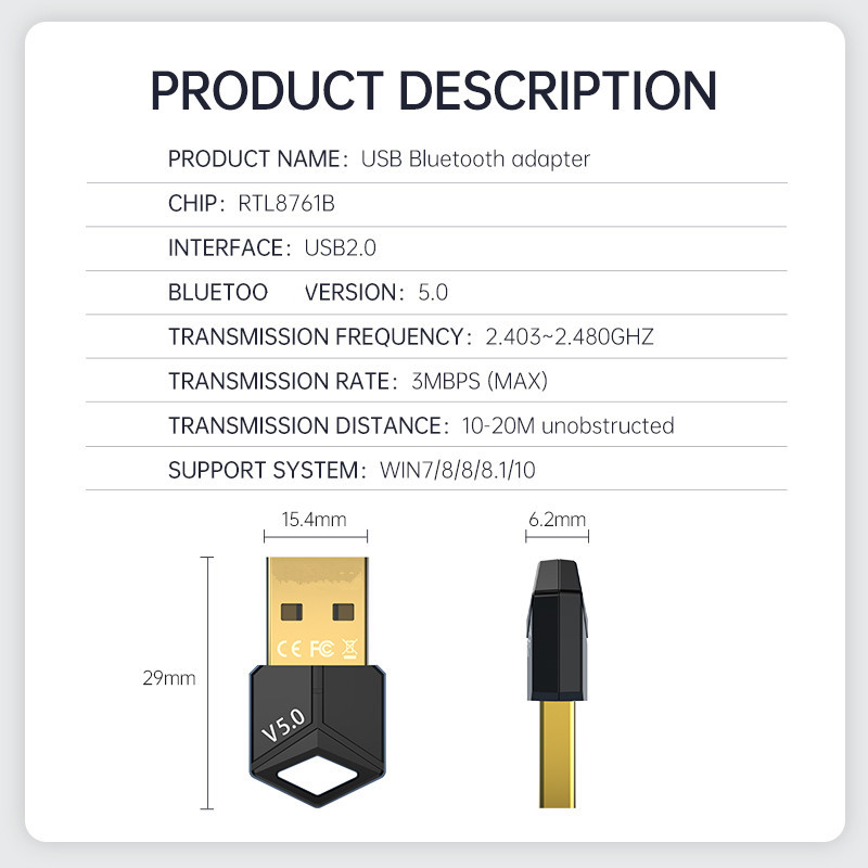 Adattatore Bluetooth USB Ricev - Audio Music File recensione e prezzo