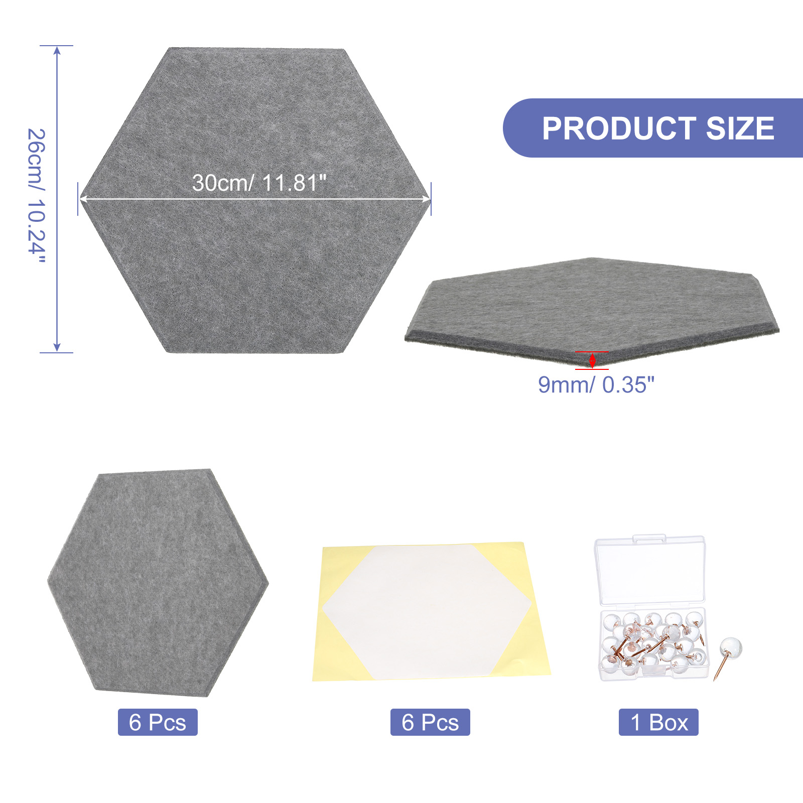 6Pc 30x26cm bacheca in feltro  - Studio Monitor Speaker recensione e prezzo