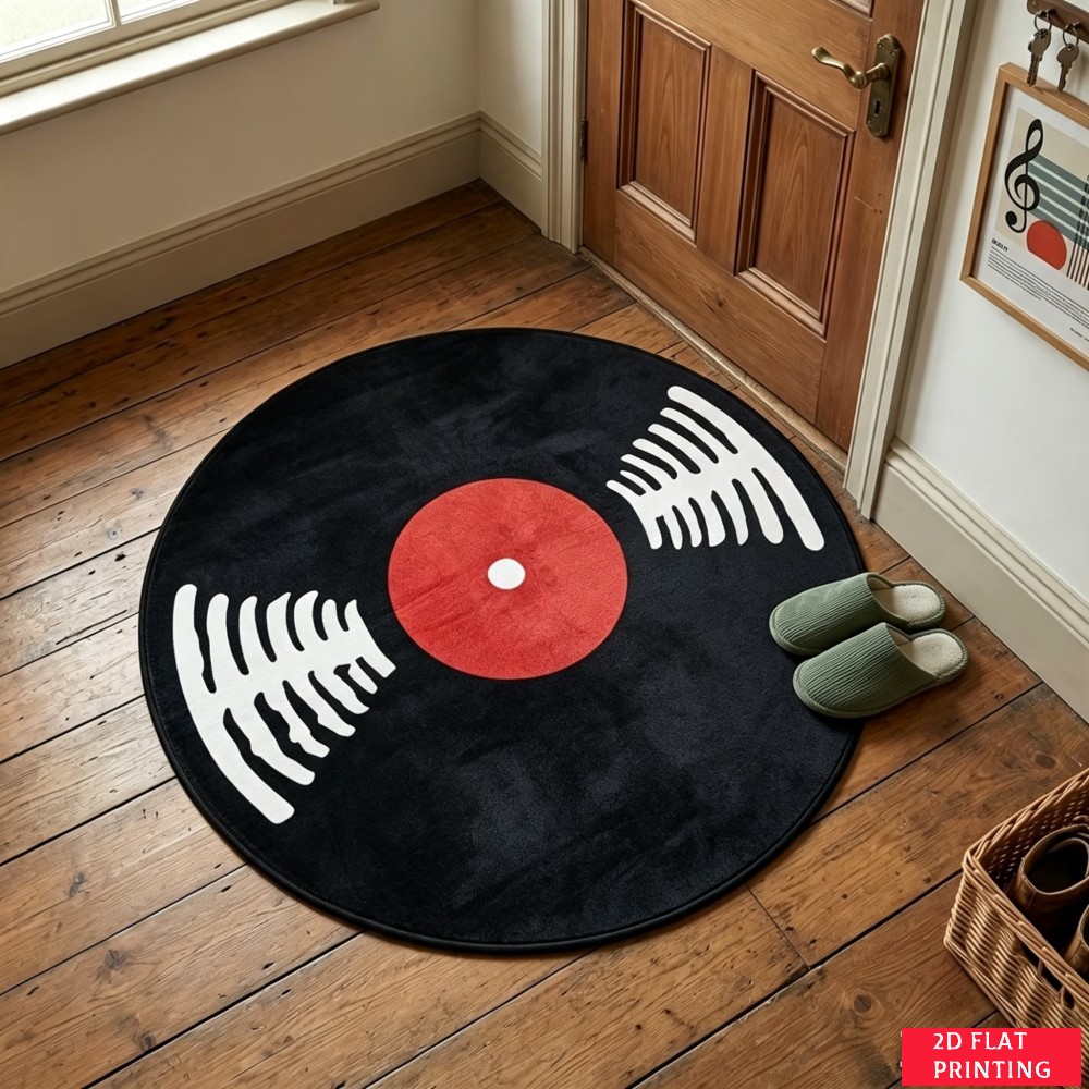 Tappeto Rotondo in Vinile Nero - Audio Vibes Music recensione e prezzo